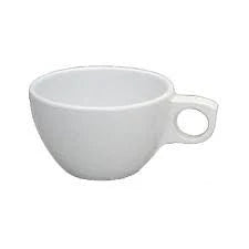 EcoQuality Ovide Cup is a unique and affordable restaurant drinkware. Made from the long-lasting and qualitative melamine. You can serve any cold or hot drinks in these cups - coffee, tea, cocoa, etc. These cups will perfectly fit any establishment design. Performed in stylish white color, they will always look stylish in your cafeteria, restaurant or catering events.