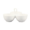 3-Compartment Leaf Shape Bowl with Handle 8oz x3 8