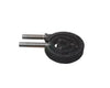 3-ring natural gas burner with plate, designed for high-heat cooking and outdoor use.