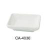 Cambria Sauce Dish features high-strength porcelain construction with an aluminum base for enhanced durability. Its compact size is optimized for precise condiment servings. Designed for commercial kitchens, it supports quick cleaning via dishwasher, while its microwave-safe nature aids in versatile food presentation. Its sturdy build and material specifications make it suitable for consistent daily use in back-of-house prep stations or tabletop service.