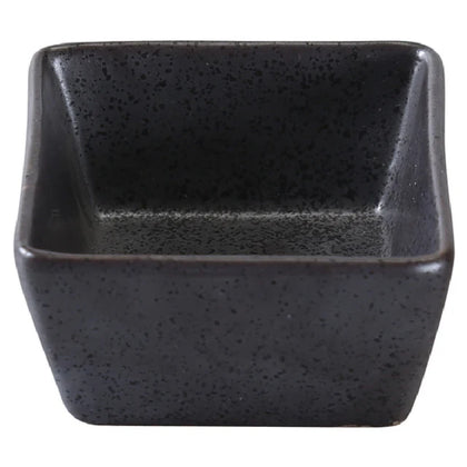 This square sauce dish features a height of 1.75 inch. Its porcelain material ensures microwave, oven, and dishwasher safety, making it suitable for busy kitchens requiring reliable and consistent dishware for sauces, condiments, or small accompaniments within restaurant, catering, or institutional settings. High quality affordable restaurant dinnerware.