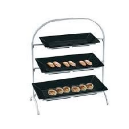 EcoQuality 3-Tier Stand For RM-212, 214, 218 ST-103W 4/Pcs. It is made from durable and reliable melamine material, that will serve you for a long time. All Rome collection items are stylish and will perfectly fit almost any food-serving establishment's design. Such tier stands add a touch of elegance to your table, whether at the casual or fine dinner party.