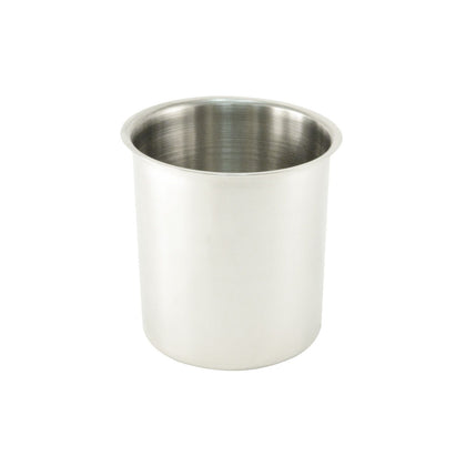 3.5-quart stainless steel bain marie, durable rust- and corrosion-resistant construction, even heat distribution, dishwasher safe, ideal for soups and sauces, packed 36 each per case