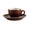 3.5oz ceramic cup and saucer set, 2 3/4
