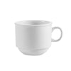 3.5oz stacking cup C.D. with a smooth glazed finish, chip-resistant and durable, stackable for space-saving storage, microwave and dishwasher-safe, ideal for cafés, restaurants, and home kitchens.