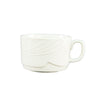 3.5oz stacking cup, durable espresso cup, space-saving design, chip-resistant, microwave-safe, dishwasher-friendly, café, restaurant, home use, modern drinkware, small beverage cup.
