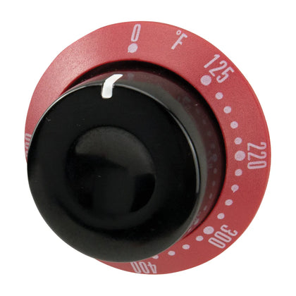 EPSG-P28, Temp Knob Insert with Red Ring & Black Knob