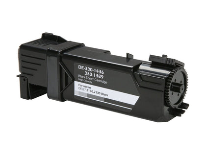 Toner Cartridge T106C / 330-1436 / 330-1389 black for Dell 2130cn and 2135cn printers, high-yield 2,500 pages, reliable replacement toner.