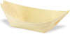 2.5oz Disposable Compostable 3x5x1.6 in Small Wooden Serving Boats