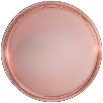 5.5 Inch Dessert Plate and 8 Inch Salad Combo Transparent Rose Plastic Plates