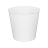 170oz White Round Disposable Paper Food Buckets