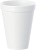 EcoQuality 12 oz white foam insulated disposable drinking cup