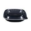 Square Disposable Plastic Salad Bowl with Clear Dome Lids