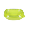 Square Disposable Plastic Salad Bowl with Clear Dome Lids