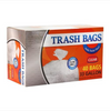 Durable 33-gallon trash bags with twist ties, designed for secure waste containment and leak prevention, perfect for household or commercial cleanup tasks.