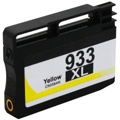 933XL Yellow Compatible Ink Cartridge for HP OfficeJet printers, high-yield 825 pages, delivers vibrant, professional-quality yellow color prints.