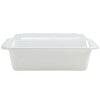 38oz deep rectangular container, 8x6 inches, in black and white, ideal for salads, sides, pastas, and entrees. Durable with secure, leak-resistant lid for fresh, spill-free storage and food transport.