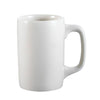 3-inch Prime straight mug AW, 11oz ceramic coffee mug, chip-resistant, microwave-safe, dishwasher-safe, sleek white design, perfect for coffee, tea, and other hot beverages.