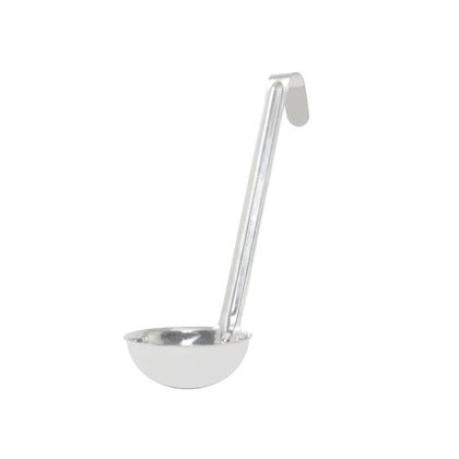 3 oz one-piece stainless steel ladle with 6
