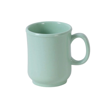 Bulbous Mug made from the long-lasting and high-quality melamine. You can serve any cold or hot drinks in these cups - coffee, tea, cocoa, etc. These green mugs will perfectly fit in your cafeteria, restaurant or catering events allowing you to elevate your dining experience with these high quality affordable restaurant dinnerware.


