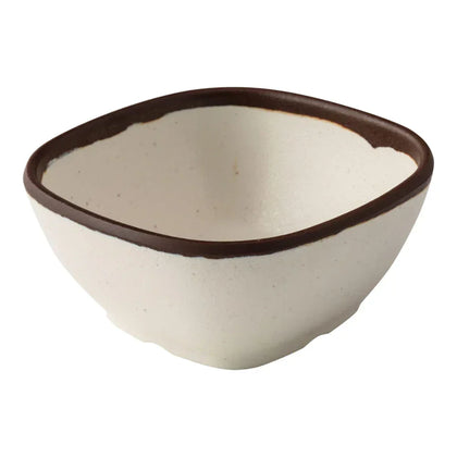 EcoQuality Miso Soup Square Bowl is made from durable and reliable melamine material. You can use these unique soup bowls to serve such dishes like salads, appetizers, rice or miso soups. The bowl will perfectly fit any food-serving establishment design. High quality affordable restaurant and household dinnerware.