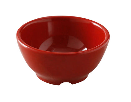 EcoQuality Bowl is made from durable and reliable melamine material. You can use these unique red round bowls to serve such dishes like rice, miso soup, noodles or salads. This Mexican style bowl will perfectly fit any food-serving establishment design. Elevate your dining experience with these high quality affordable restaurant dinnerware.