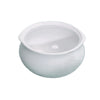 This Onion Soup Crock is a commercial-grade porcelain soup bowl designed for consistent serving of onion soup in professional foodservice environments.  This round soup crock offers durability and versatility, being microwave, oven, and dishwasher safe. Its durable construction supports frequent use in restaurant, catering, or institutional settings, providing a reliable vessel for presentation and service of specialty soups. Elevate your dining experience with this high quality and affordable dinnerware.