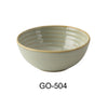 This bowl features a natural earthy tone accented by a refined golden rim. Its construction from high-quality porcelain ensures microwave and dishwasher safety, suitable for restaurant, cafeteria, or catering applications where reliable, repeatable performance is essential. The Golden Coast Small Bowl enhances presentation while supporting efficient cleaning cycles and consistent product use. High quality affordable restaurant dinnerware.