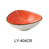 This triangular sauce bowl is suitable for restaurants, catering, or institutional kitchens that require durable, microwave and oven-safe for daily use. Its glazed porcelain finish enhances sanitation and ease of cleaning, supporting efficient workflow in medium-volume food prep stations. Elevate your dining experience with the EcoQuality restaurant dinnerware.