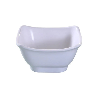 EcoQuality Square Bowl is made from durable and reliable melamine material. You can use these unique square bowls to serve such dishes like rice, soups, salads or side dishes. Thanks to the elegant Osaka collection style, the bowl will perfectly fit any food-serving establishment design allowing you to elevate your dining experience 
with these high quality affordable restaurant dinnerware.