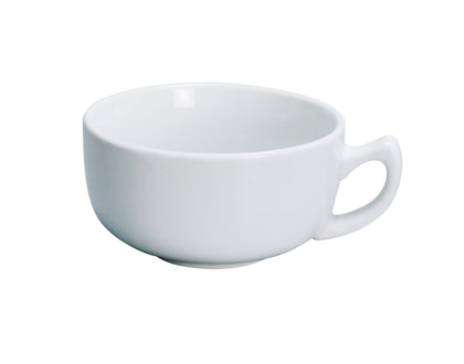 Bring tradition to the table with the EcoQuality Cappuccino Cup. Whether your guest is enjoying a savory breakfast or an afternoon snack, a cup of coffee always complements your food. This is the perfect way to stay warm on chilly days.