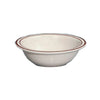 The bowl features a distinct brown rim and an American white speckled pattern, offering a rustic yet elegant touch to any table setting. Its durable construction ensures compatibility with dishwashers, ovens, and microwaves, enhancing convenience in both commercial and residential kitchens. This dinnerware is ideal for restaurants, hotels, and catering services that demand reliable, stylish, and versatile dinnerware. Its unique design allows you to elevate your dining experience.