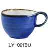 This unique blue coffee cup measures 4 inches in diameter by 2.63 inches in height making it ideal for serving coffee, tea, hot chocolate and milk in cafes, restaurants, and home use allowing you to elevate your dining experience. Its glazed porcelain material ensures resistance to chipping and easy cleaning, making it ideal for high-use daily workflows with dishwasher, microwave, and oven compatibility. 