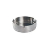 4-inch diameter stainless steel ashtray with polished finish, durable rust-resistant design, compact and sturdy, easy to clean, ideal for commercial and residential use, packed 96 each per case