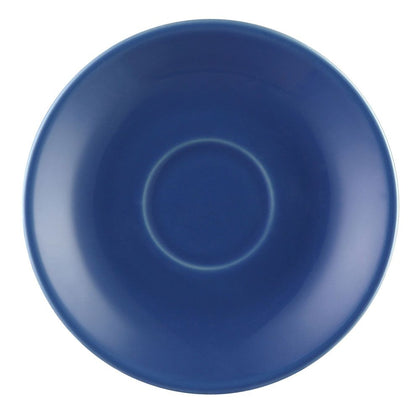 4.5-inch Light Blue Saucer for LV-35-LBU, chip-resistant, dishwasher-safe, durable drinkware accessory for coffee and tea cups, prevents spills, ideal for home, café, or restaurant use.