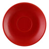 4.5-inch Red Saucer for cup A.D. red, chip-resistant, dishwasher-safe, durable drinkware accessory for coffee and tea cups, prevents spills, ideal for home, café, or restaurant use.