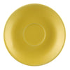 4.5-inch Yellow Saucer for LV-35-Y, chip-resistant, dishwasher-safe, durable drinkware accessory for coffee and tea cups, prevents spills, ideal for home, café, or restaurant use.