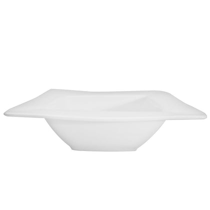 40oz 11.5-inch deep square bowl with wide rim, durable and elegant, perfect for salads, pasta, soups, and family-style meals. High-quality material, easy to clean, lightweight, ideal for home, restaurant, and catering use.