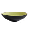 40oz Golden Green soup/salad bowl, 9-inch stoneware bowl, microwave-safe, dishwasher-safe, chip-resistant, elegant golden-green glaze, perfect for pasta, stylish dinnerware, restaurant-quality.