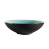 40oz Lake Blue soup/salad bowl, 9-inch stoneware bowl, vibrant blue glaze, microwave-safe, dishwasher-safe, chip-resistant, perfect for pasta, grain bowls, stylish dinnerware, restaurant-quality.