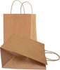 12 x 7 x 16 Inch Brown Kraft Paper Shopping Bags with Handles