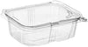 Disposable Tamper Resistant Clear Pet Plastic Hinged Container