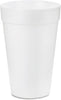 EcoQuality 14 oz white foam insulated disposable drinking cup
