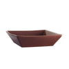 42oz plum square bowl, 8-inch modern plastic dinnerware, durable serving bowl, scratch-resistant and stain-resistant, stylish catering bowl, perfect for restaurants, events, and home dining.