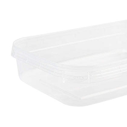16oz rectangular food storage container leak proof tamper evident food grade bpa free restaurant supplies deli container microwave safe meal prep stackable arts crafts air tight