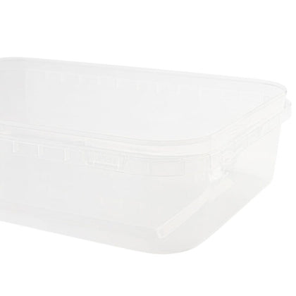 50oz rectangular food storage container leak proof tamper evident food grade bpa free restaurant supplies deli container microwave safe meal prep stackable arts crafts air tight