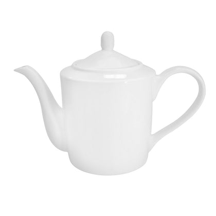 46oz 10 1/2-inch teapot, BPA-free, lightweight, shatterproof, scratch-resistant, heat-retaining, ergonomic design, dishwasher-safe, microwave-safe, perfect for home, cafés, restaurants, and tea lovers.