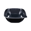 Square Disposable Plastic Salad Bowl with Clear Dome Lids