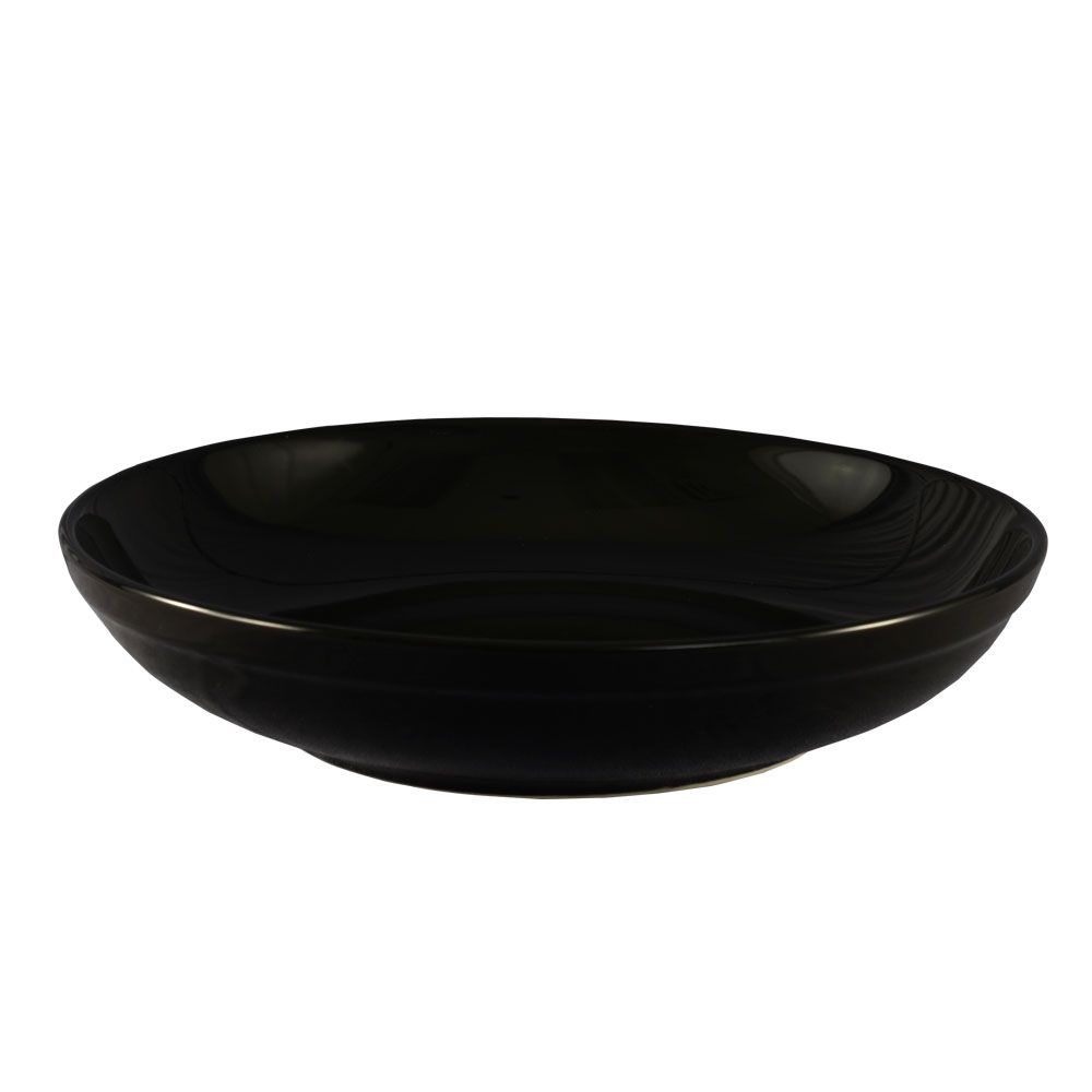 48 oz black salad and pasta bowl, 10 1/2 inches wide – durable, chip-resistant, microwave and dishwasher safe; perfect for salads, pastas, entrées at home, restaurants, or events