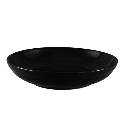 48 oz black salad and pasta bowl, 10 1/2 inches wide – durable, chip-resistant, microwave and dishwasher safe; perfect for salads, pastas, entrées at home, restaurants, or events